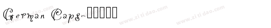 German Caps字体转换